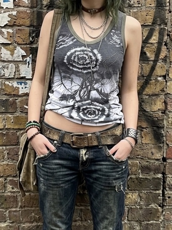 Styleus Tops - Y2K Fairy Grunge Styleus Tank Top Medium